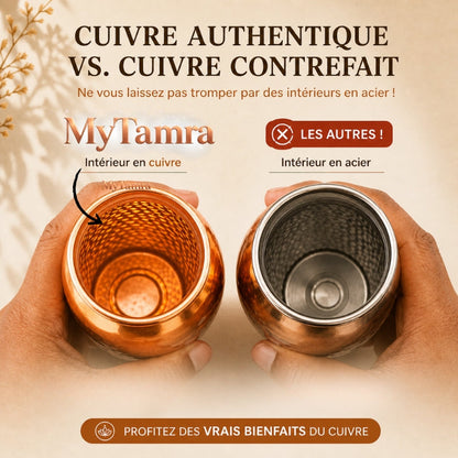 Gourde en Cuivre – Nuvira™ | L’Eau Purifiée Naturellement, Sans Plastique