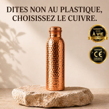 Gourde en Cuivre – Nuvira™ | L’Eau Purifiée Naturellement, Sans Plastique