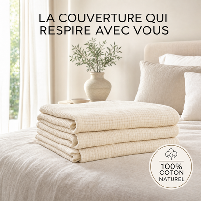 La Couverture 100% Mousseline de Coton